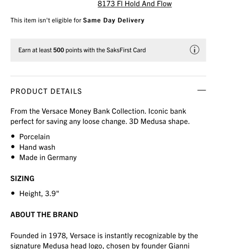 Versace Pink Money Box - Picture 5 of 5